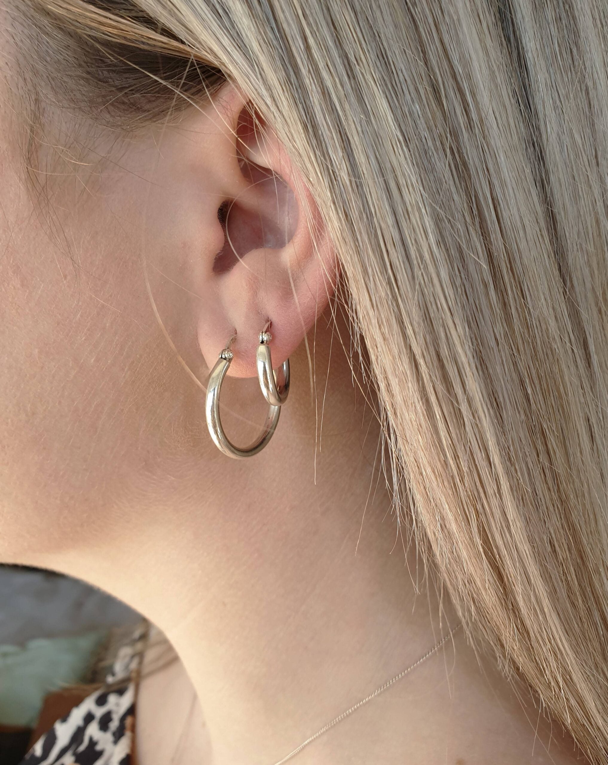 Silver Hoops image 2