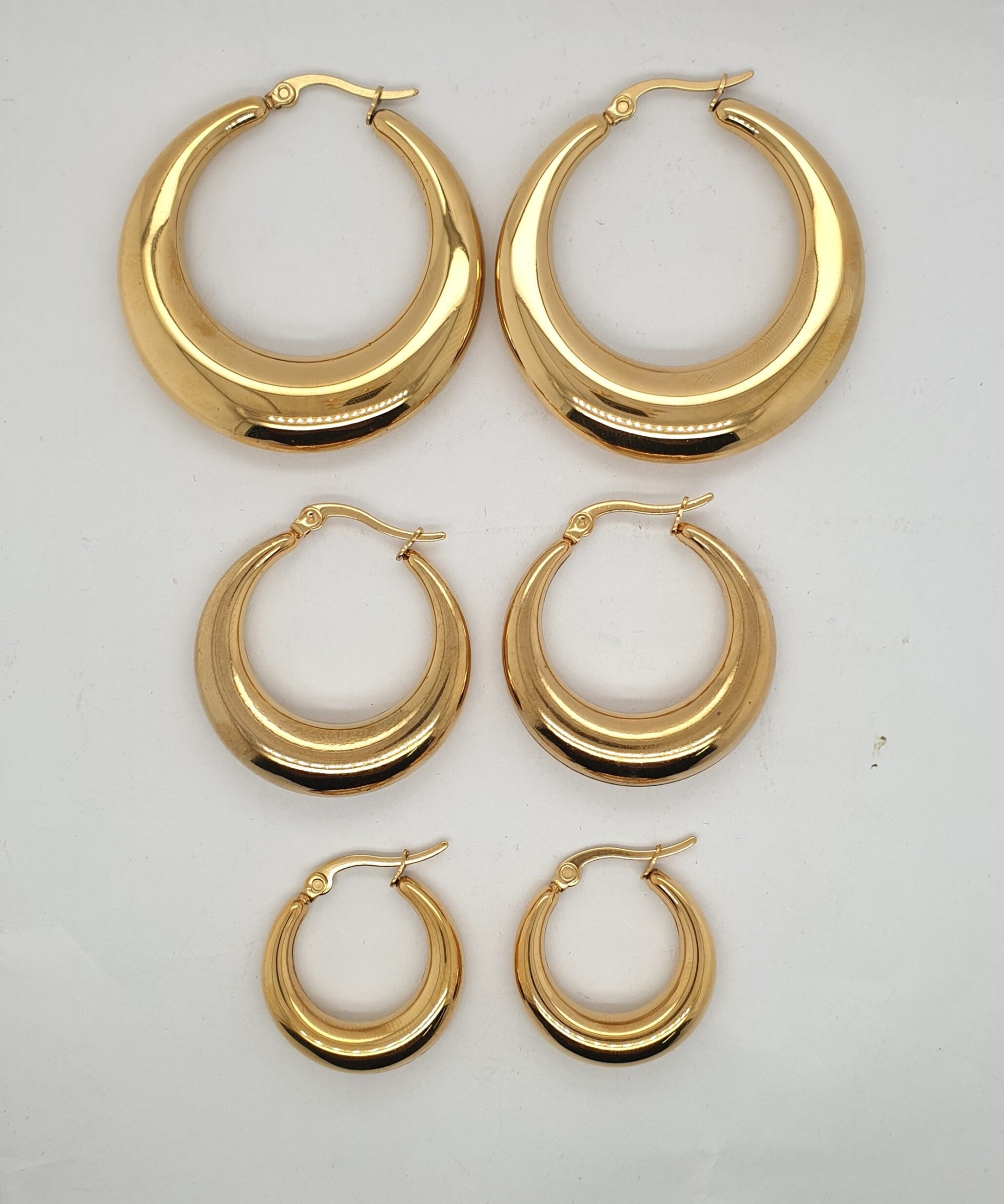 Gold Plated Chunky Hoops image 0