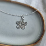 Daisy Silver Necklace - 50cm image