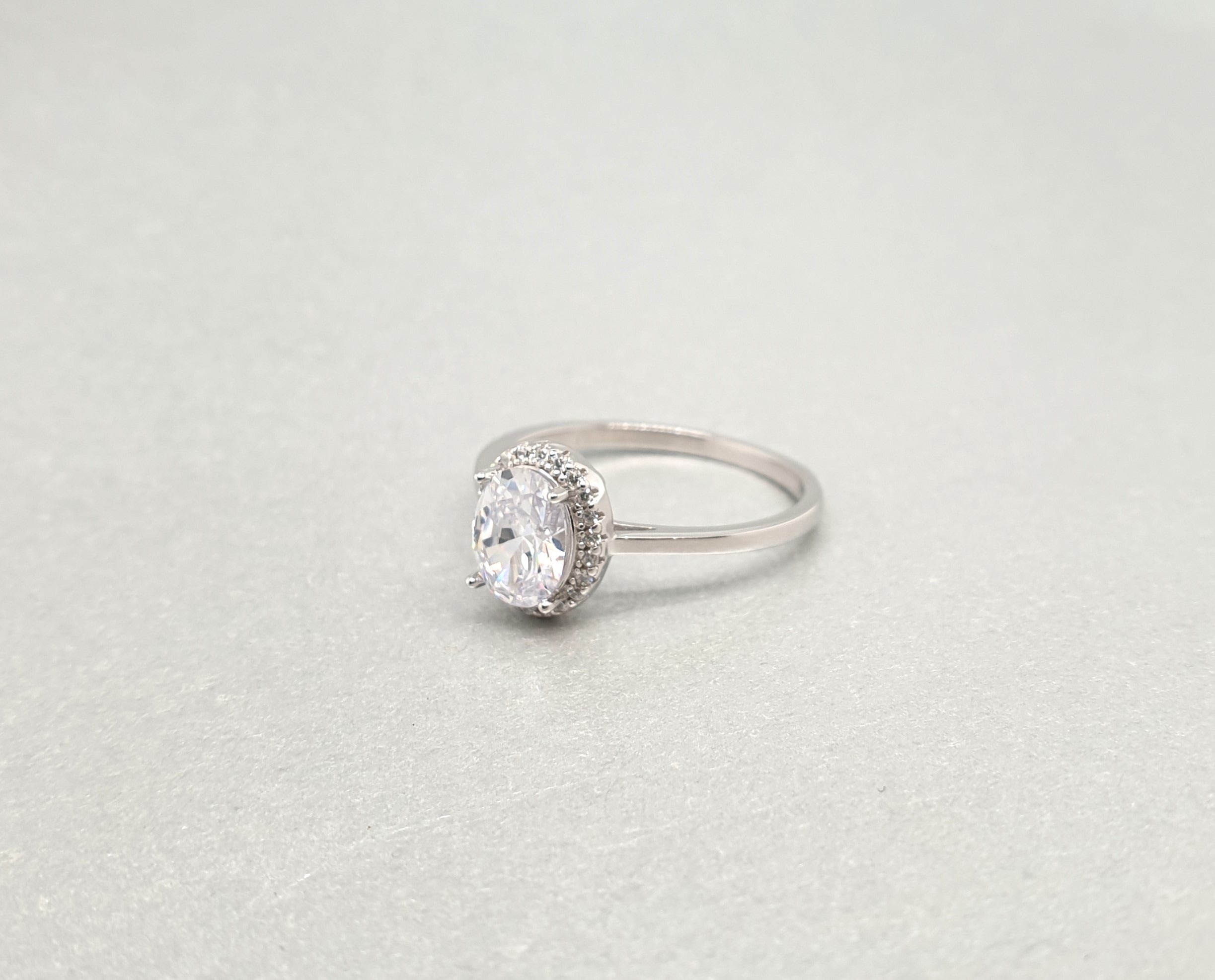 Silver Oval Ring image 1