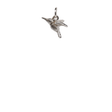 Silver Hummingbird Charm image 0