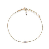 The Minimalist Baguette Moissanite Bracelet image 2