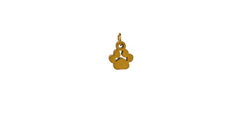Dog Paw Charm - Cut-out image