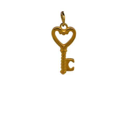 Gold Key Charm image 0