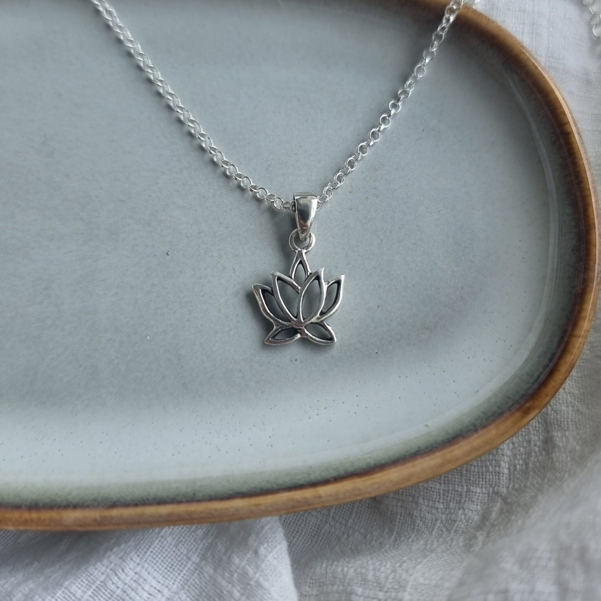Lotus Sterling Silver Necklace image 0