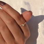 Tiny Silver Pearl Ring image 0