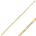The Paper Clip Gold Bracelet image 2