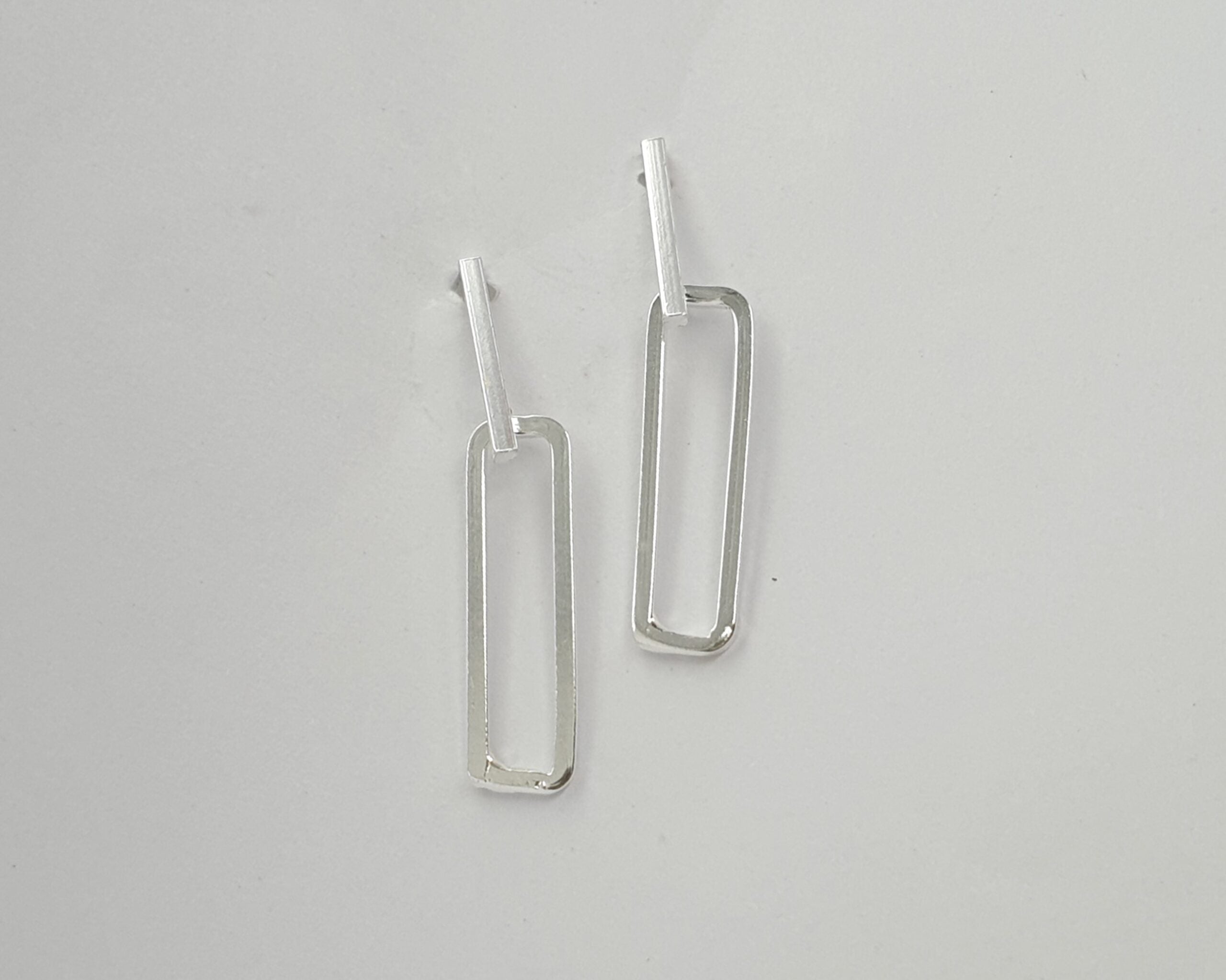 Rectangle Silver Stud image 0