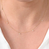 The Tiny Pearls Gold Necklace image 0