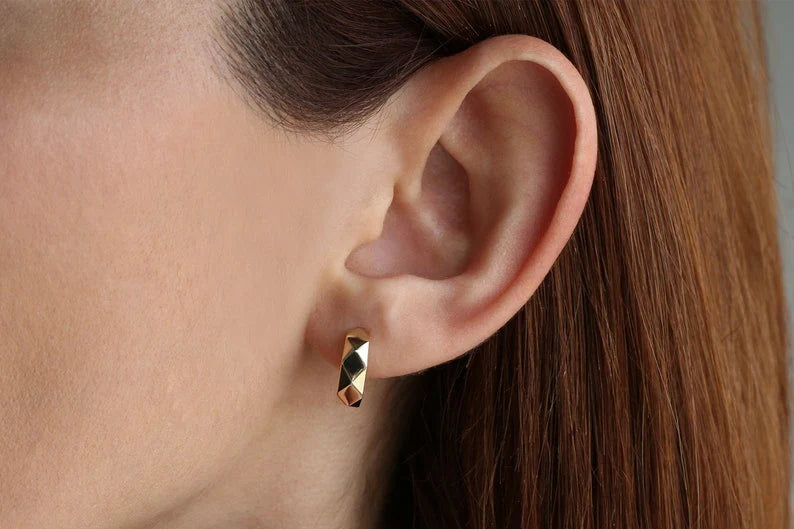 The Gold Standard Gold Earrings image 1