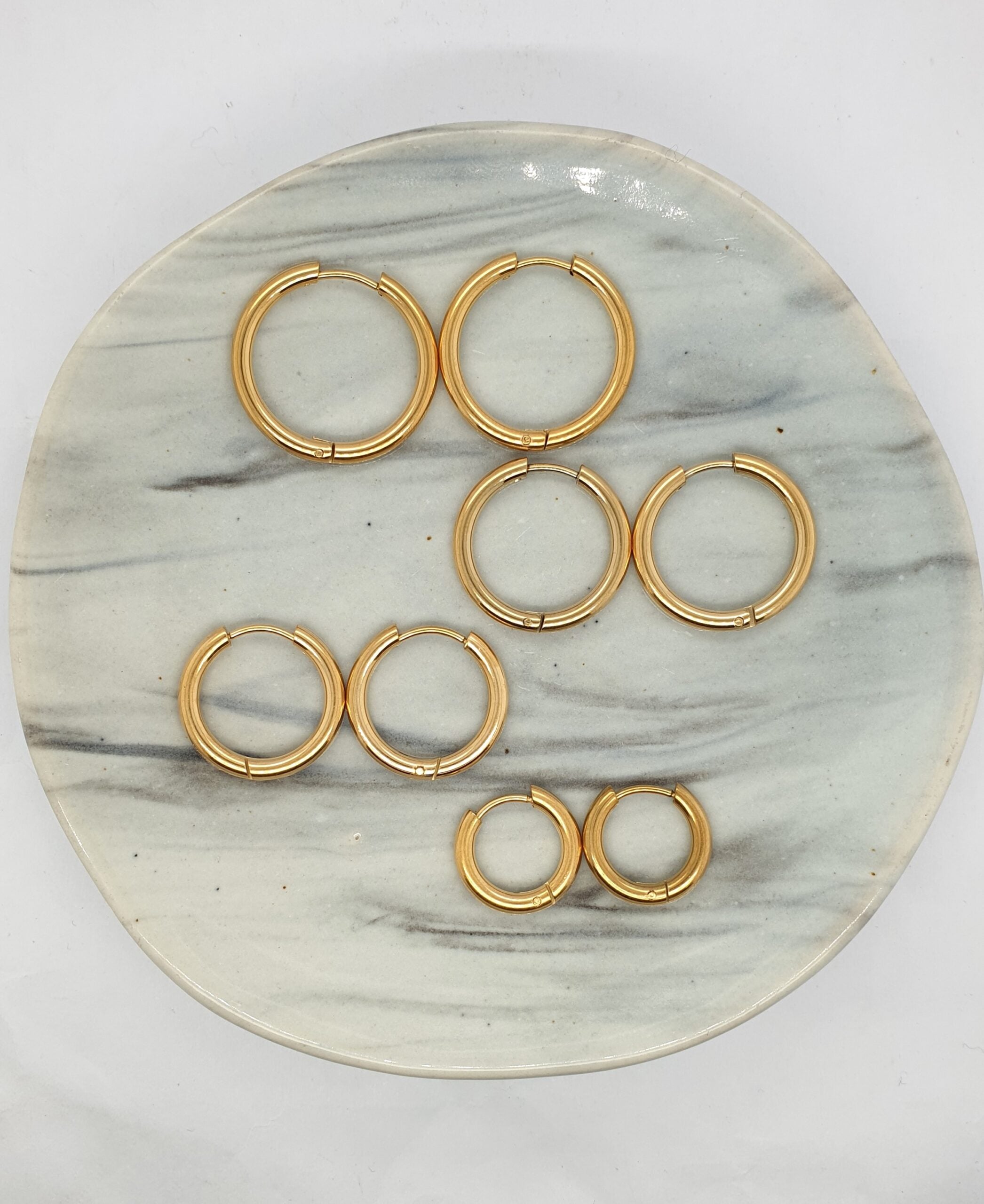 Gold Stainless Steel Huggies image 0
