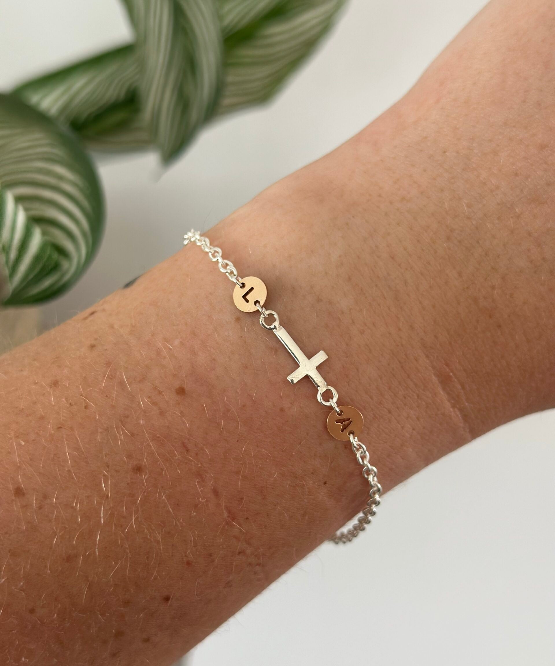 Initial Cross Bracelet image 0