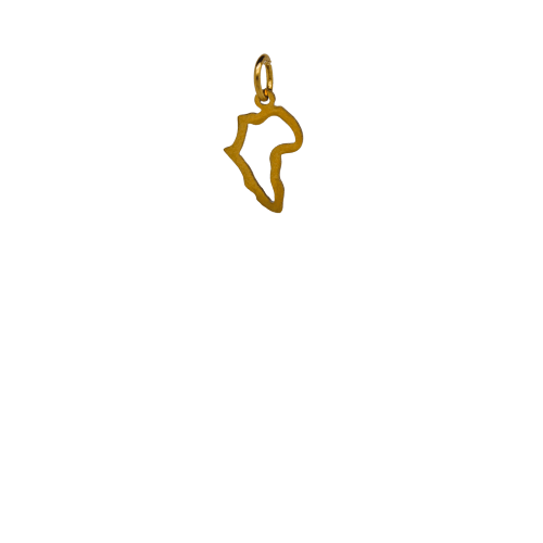 Gold Africa Charm image 0