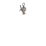 Silver Helicopter Charm image 0