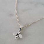 Bee Necklace Sterling Silver image 1