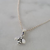 Bee Necklace Sterling Silver image 1