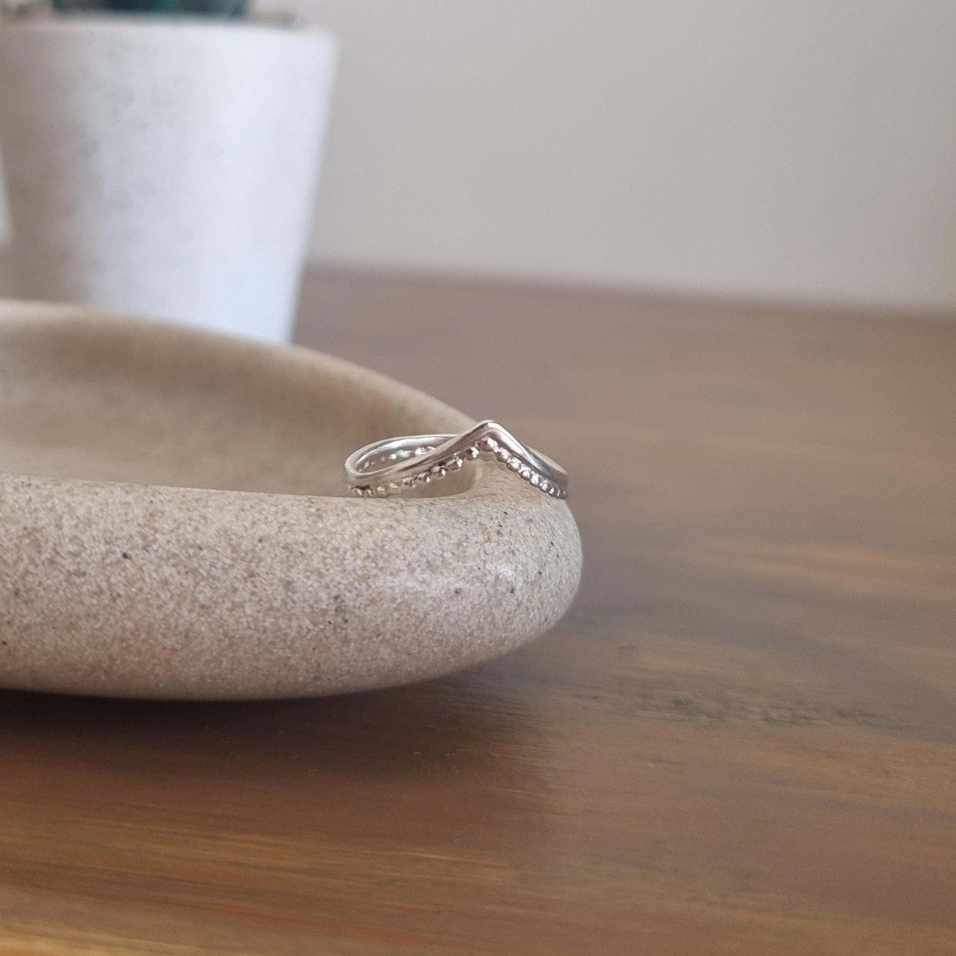 Celine | Silver Wishbone Ring image 0