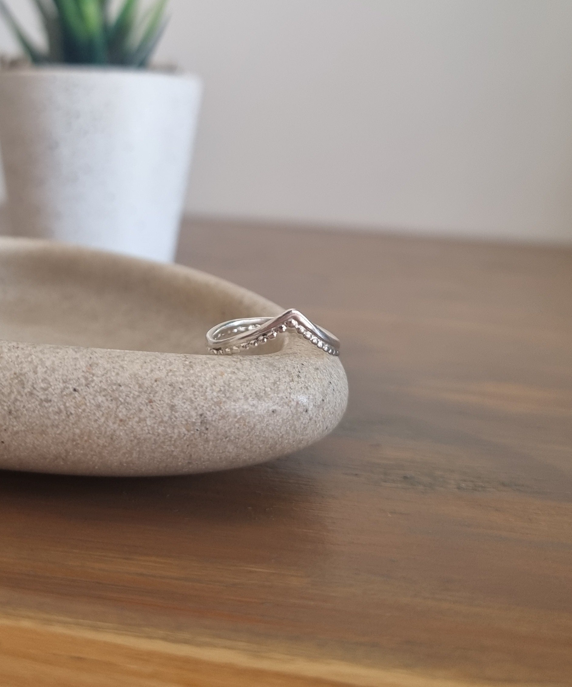 Celine | Silver Wishbone Ring image 0
