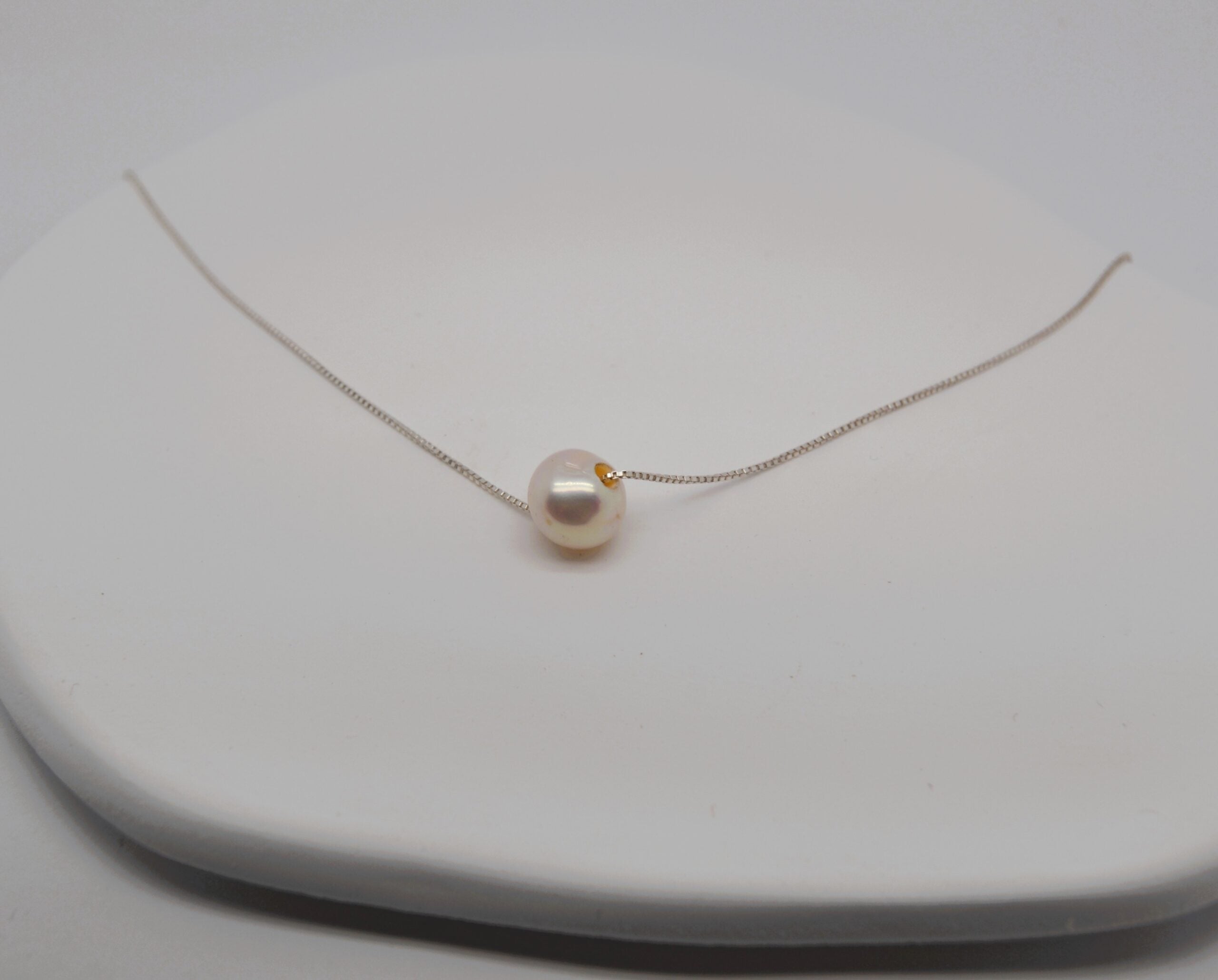 Sterling Silver Pearl Necklace image 0