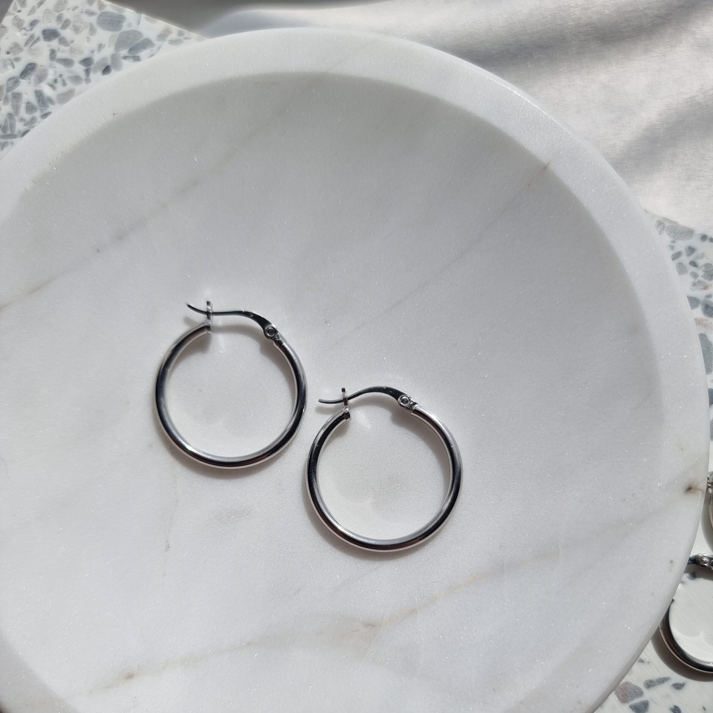 Silver Hoops image 0