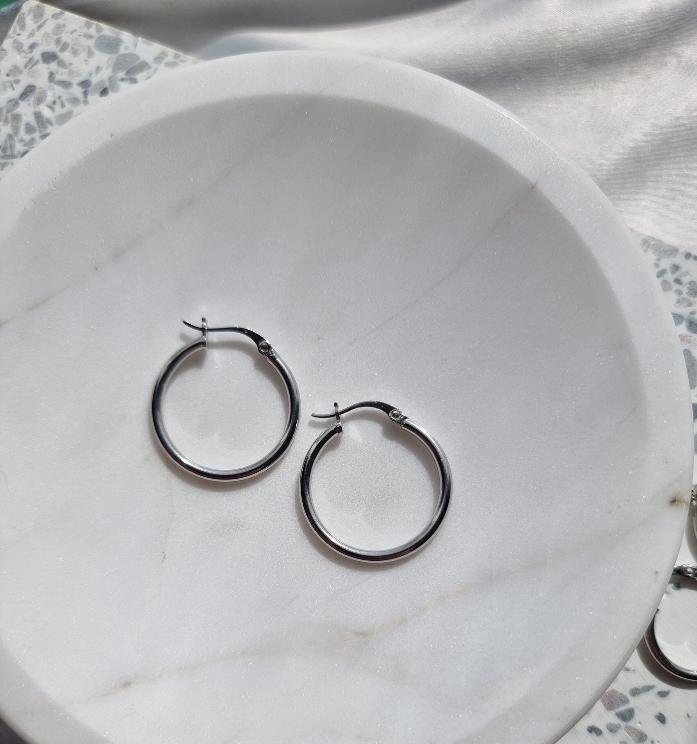 Silver Hoops image 0