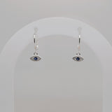 Silver Bling Evil-eye Earring image 0