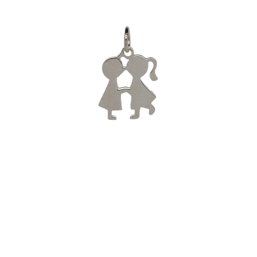 Silver Couple Charm image 0