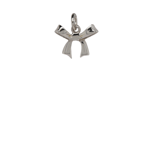 Silver Bow Charm image 0