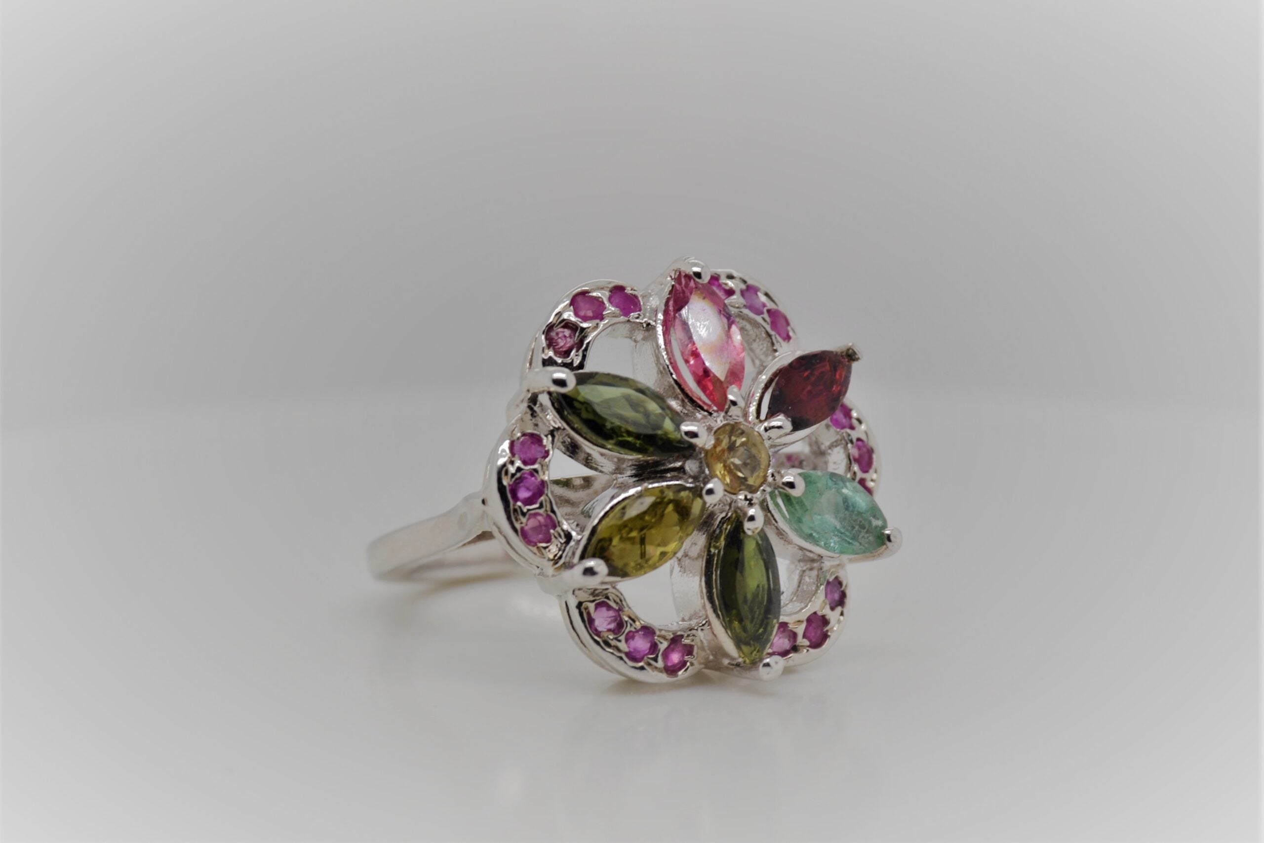 Flora Silver Ring image 1