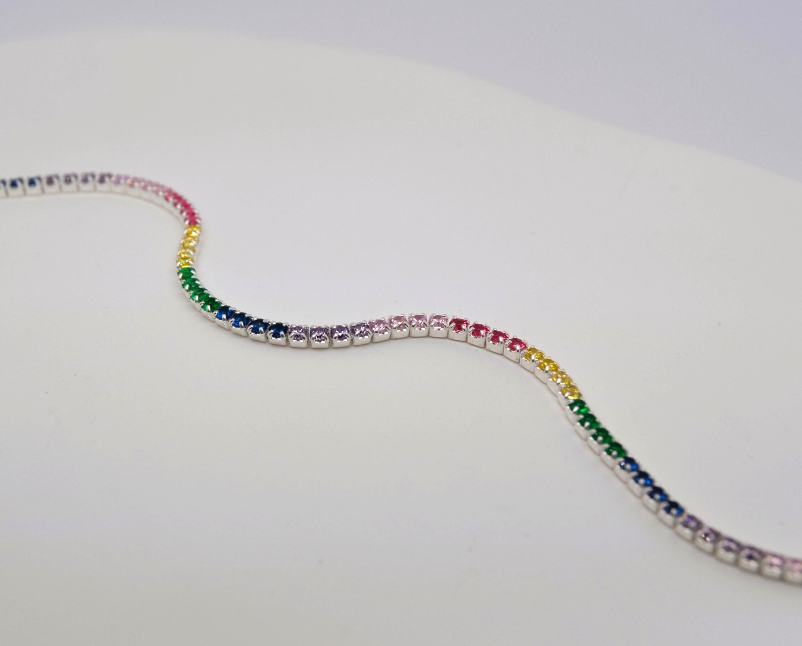 Rainbow Sterling Silver Bracelet image 0