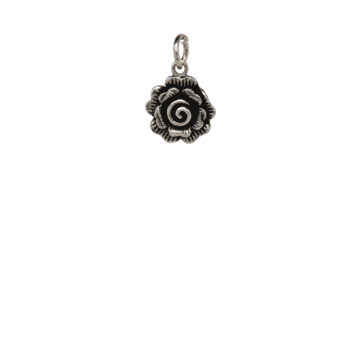 Silver Rose Charm image 0