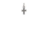 Silver Bling Cross Charm image 0
