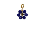 Blue Beaded Flower Charm