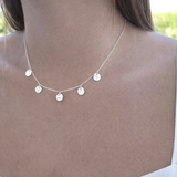Textured Disk Necklace