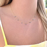Multiple Eyes Gold Necklace