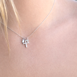 Dainty Bling Cross Necklace
