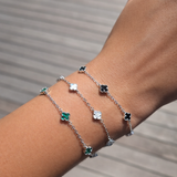 Sterling Silver Clover Bracelet