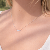 Sterling Silver Quad Bar Necklace