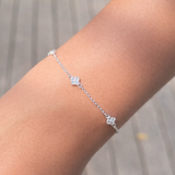 Silver Clover Bracelet