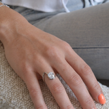 Funky Oval Silver Ring