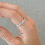 Thin Triple Row Ring