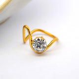 Funky Gold Oval Ring