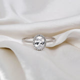 Silver Oval Ring