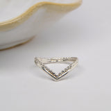 Celine | Silver Wishbone Ring