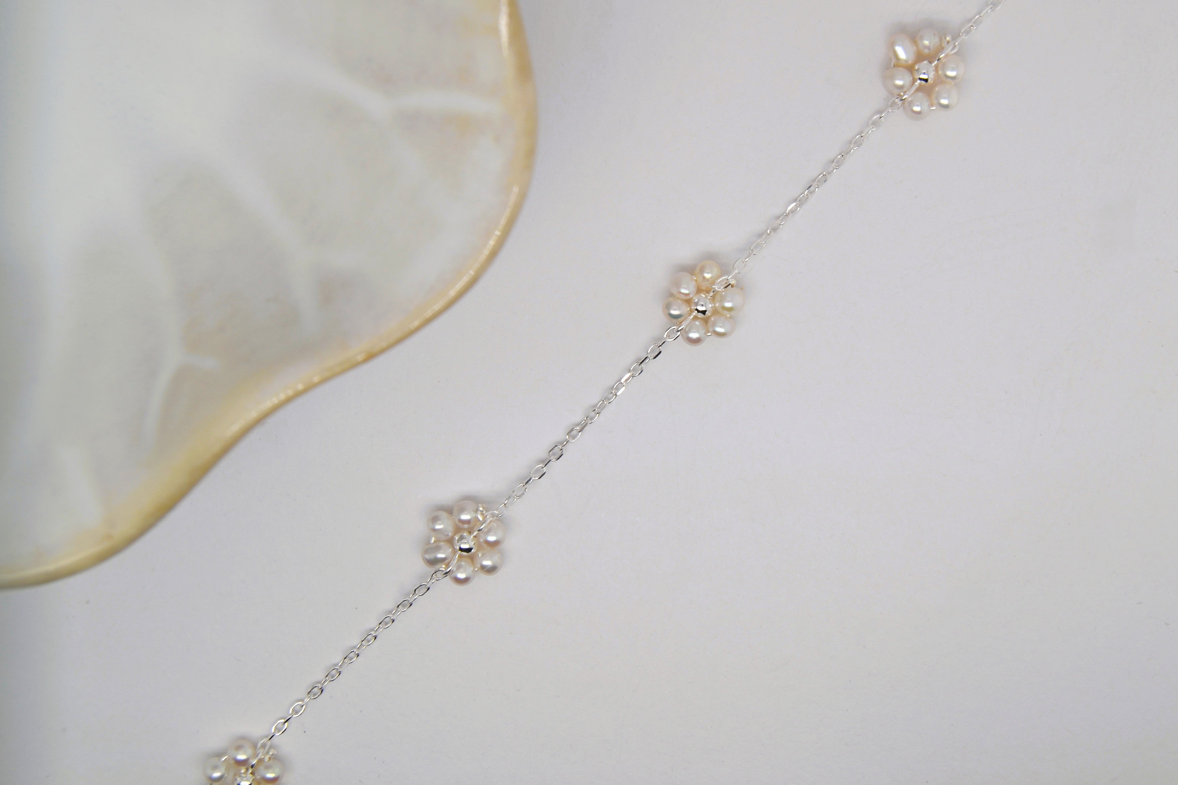 Freshwater Pearl Flower Necklace