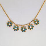 Colored Daisy Necklace