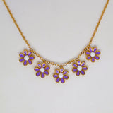 Colored Daisy Necklace