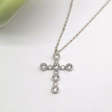 Bubble Bling Cross Necklace