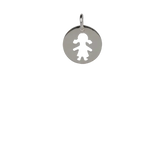 Girl Disk Charm