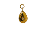 Gold Bling Teardrop Charm